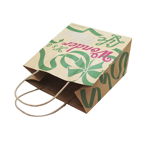 Borsa di carta kraft, borse stampate personalizzate